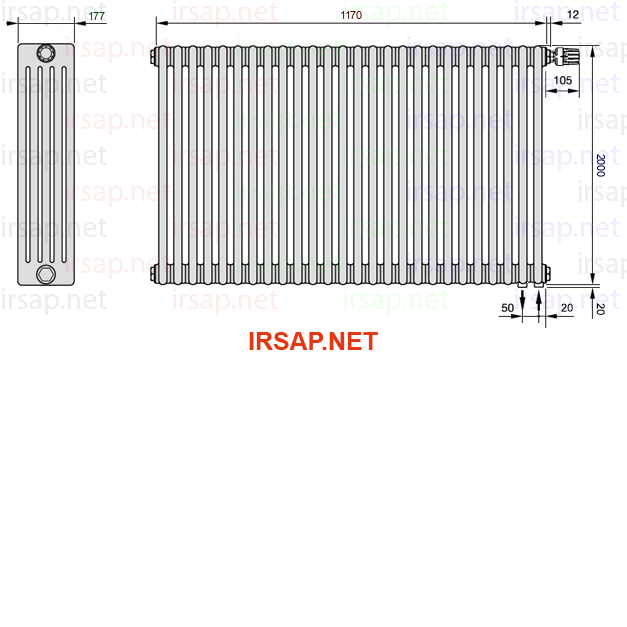 Радиатор IRSAP Tesi 52000/26 T25 CL 01